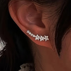 Boucles d'oreilles intemporelles en fleurs