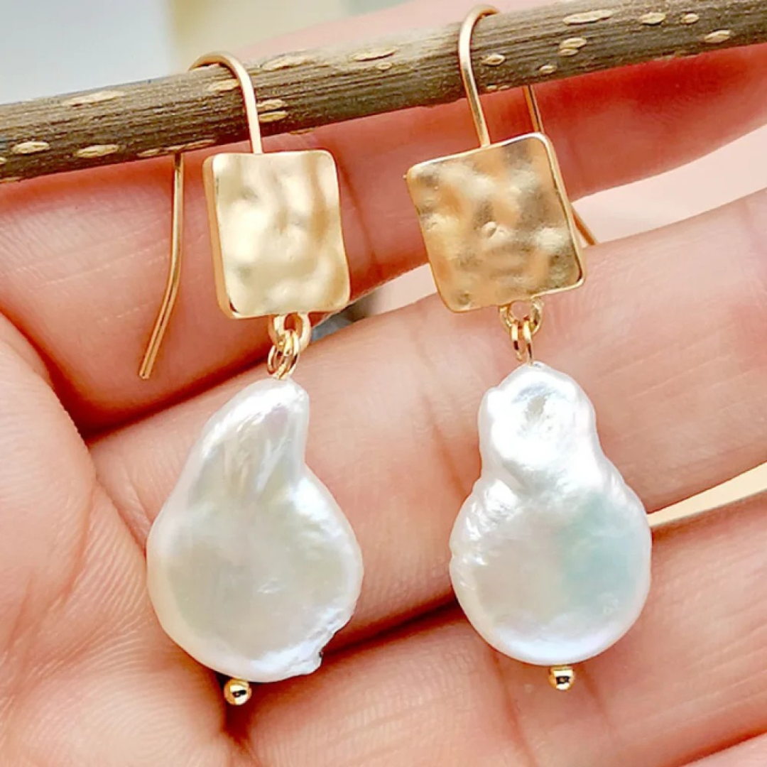 Boucles d'oreilles Chic en perles d'eau douce