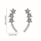 Boucles d'oreilles intemporelles en fleurs