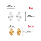 Boucles d'oreilles fleurs en Argent et Or 18K