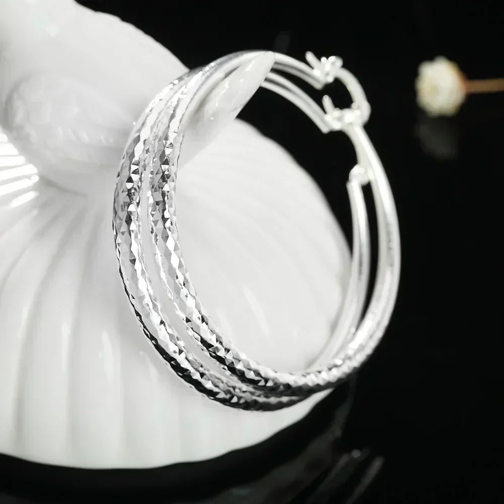 Boucles d'oreilles en argent sterling