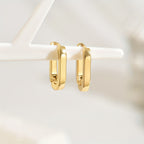 Boucles d'oreilles géométriques élégantes