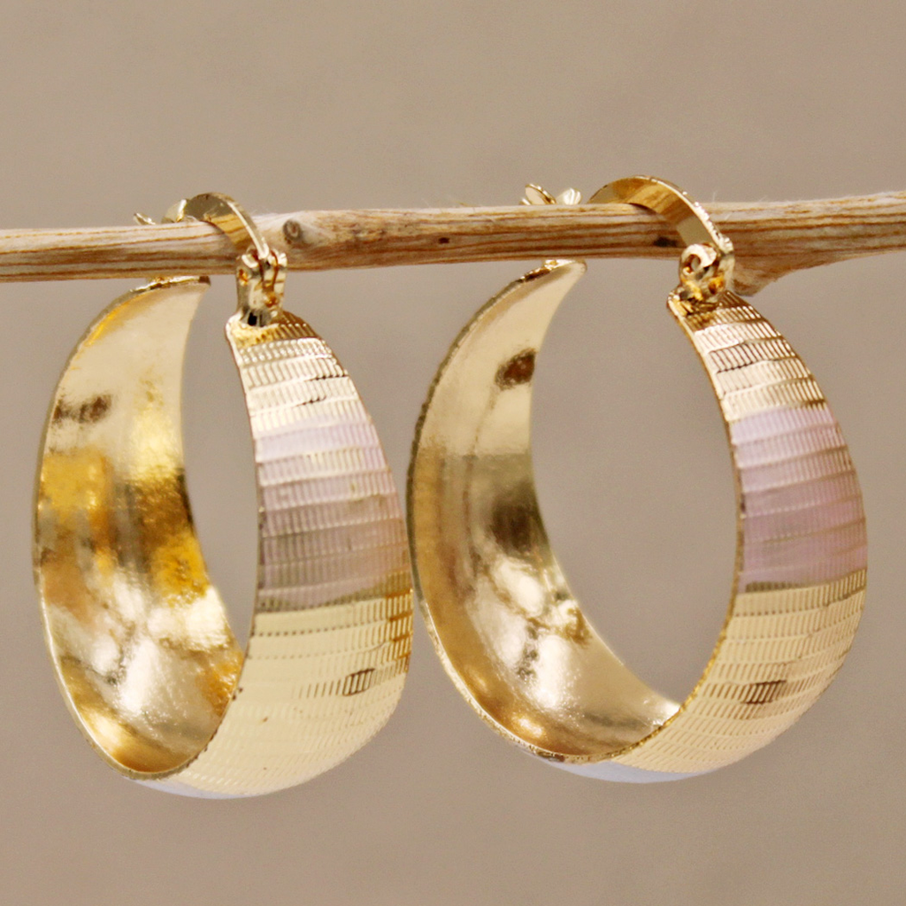 Boucles d'Oreilles en Or Luxe