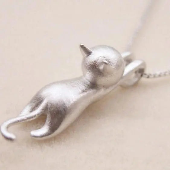 Collier ludique avec chatons en argent 925